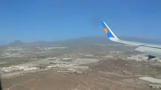 Windy landing in Tenerife for Jet2 Airbus A321 G-SUNB 2 February 2024