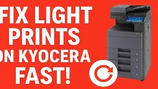 How to resolve incomplete image and light print issues Kyocera Printers