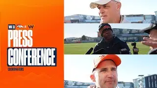 OC Joe Lombardi, DC Vance Joseph & STC/Asst HC Darren Rizzi meet the media ahead of Week 13