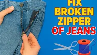 Easy Jeans Zipper Repair Tutorial | Fix Your Denim Fast
