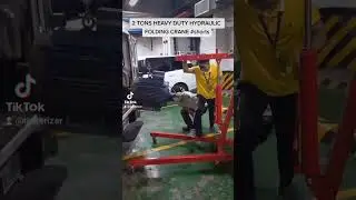 HYDRAULIC ENGINE CRANE #shorts #engineering #diy #truck #mechanical #motor #repair #electrical #top