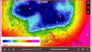 Прогноз погоды для Европы, России и Кавказского региона на 19-28 января 2026 года