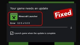 Minecraft your game needs an update error | minecraft launcher update or download stuck problem