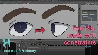 [Demo] Eye Rig made with constraints - Toon Boom Harmony