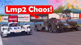 Chaotische race op Watkins glen in de lmp2 auto!