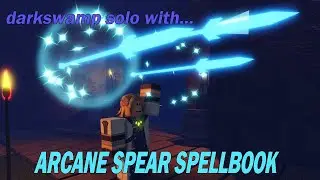 Alstigar Darkswamp solo with Arcane spear spellbook - Wave Defense: OVERDRIVE!