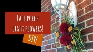 Fall Porch Light Decoration DIY