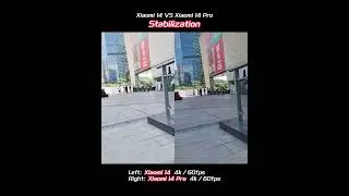 Xiaomi 14 VS Xiaomi 14 Pro Stabilization Comparison