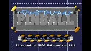 Virtual Pinball (Megadrive OEM PAL/SECAM) Brain Ball / Easy / Manic / 14,541,900