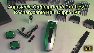 Обзор беспроводной аккумуляторной машинки для стрижки волос GLAKER HC-2022 с 13 насадками, 3 лезвиями и автоматическим турборежимом