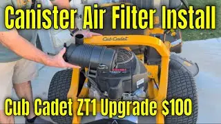 Upgrade Cub Cadet ZT1 Kawasaki FR Air Filter To a Donaldson Style Canister Air Filter