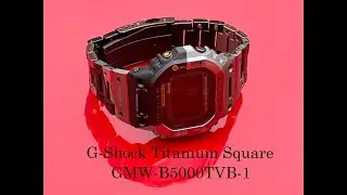 G-Shock Virtual Armor Titanium Square GMW-B5000TVB-1 Две недели на запястье
