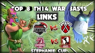 New Top 8 TH14 War base + Links of ATN.aTTaX vs Tribe gaming & Queen Walkers vs UOL || Clash of Clan