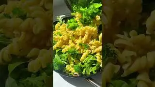 VEGGIE-LOADED VEGAN PASTA | with lemon basil cashew cream sauce