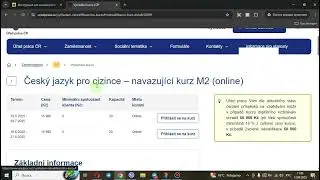 Инструкция для онлайн регистрации на бесплатные курсы от &Uacute;řadu Pr&aacute;ce