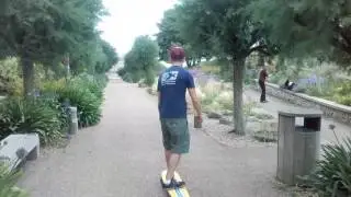 Folkestone Lower Leas Costal Park Longboard ride