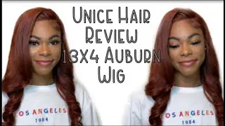 Unice Hair| Auburn Wig Review|  Unbox And Install With Me| IAmEbonyB