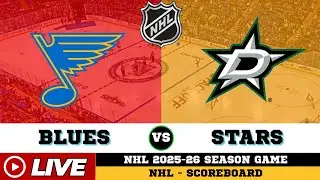 🔴LIVE : St. Louis Blues Vs Dallas Stars | NHL 2026 | NHL Live SCOREBOARD
