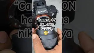 Camera ON + Lens Removed 😳  #sony #mirrorless
