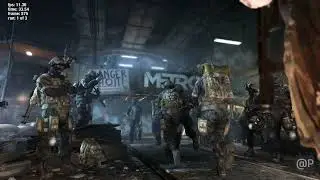 Test 1: Metro: Last Light Benchmark on DX11 on Parallels Desktop 17 on a MacBook Pro + RX580 eGPU