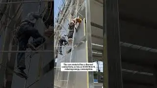 Rock wool sandwich panel. Rockwool sandwich panel factory. Thermal insulation firewall panel.