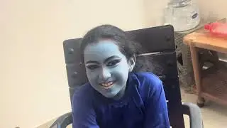 My daughter makeup in Chinni Krishan🙏😍