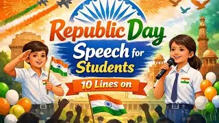 10 lines On Republic Day | Republic day Speech In English | 26 January Speech in English 