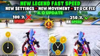 New Joystick Ultra Fast Speed | 4.0 Update PUBG Mobile Best Joystick & Fast Sprint |Stuck Issues Fix
