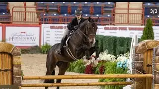 Indigo Van De Muggenhoeck & Carsyn Korotkin 2025 USEF medal Finals Harris burg, PA (1st 3’6” Final).