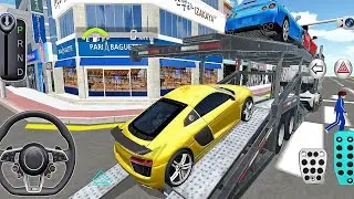 New Audi R8 super car Transport  my parking - 3D Driving Class New Car - Android Games 