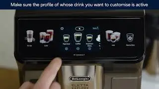 Eletta Explore | Coffee drinks personalisation functions
