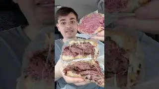 The Most INSANE Corned Beef And Pastrami Sandwich I&rsquo;ve Ever Seen😳 #shorts