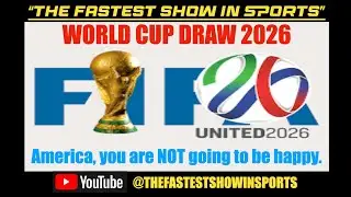 WORLD CUP DRAW 2026: Hey America, enjoy the good news while you can.