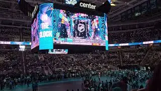 San Jose Sharks select Macklin Celebrini 1st Overall Live Draft Party at SAP Center 6/28/24