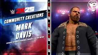 WWE 2K25: Выход Марка Дэвиса, лучшие приемы, фирменные приемы, завершающие приемы и анимация побе...