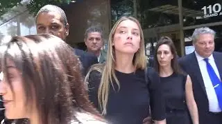 Amber Heard's Bruise As She Leaves Court After Petition For Restraining Order Against Johnny Depp