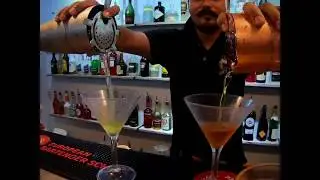 2 Minutes 2 Cocktails 2 Mistakes!! European Bartender School,Phuket #applemartini #bloodandsand