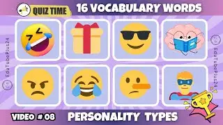 English Vocabulary Quiz Challenge - Video 8 |  Types of Personality Quiz