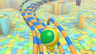 Action Balls Gyrosphere Race   3D rolling ball game Level 61
