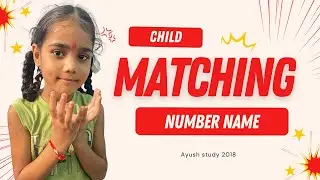 Match the Number And Name with the Word | Number Name | For Nursery Class