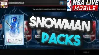 NEW Snowman Packs Opening!! Tons of GIFTS! NBA Live Mobile