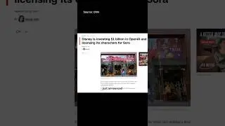 About the OpenAI x Disney Partnership #openai #chatgpt #disney #artistsofyoutube