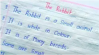 5 Lines On Rabbit in English/Essay On Rabbit in English/Rabbit 5 Lines in English/Rabbit Par Essay