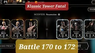 MK Mobile Klassic Tower Fatal Battle 170, 171, 172 #klassictower