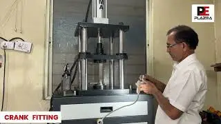 Two wheeler Crank and guide fitting machine.  #automobile ,#mechanicalengineering ,#hydraulic