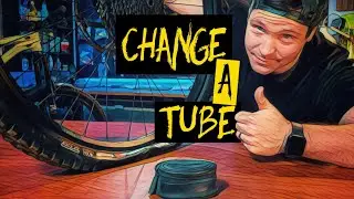 Change a bicycle inner tube // MTB flat repair // Top to bottom