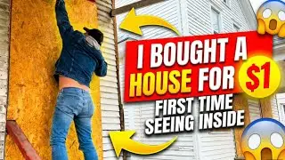 I Bought a House for $1 | First Time Seeing My New Home (Full Rehab Tour)
