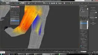 3DS max arm animation 05 skin weight tool