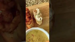 Today lunch menu | broccoli cheddar soup | shrimp & chicken bruschetta #shorts #vlog #tamilvlog