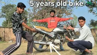 The 5-year-old bike was repaired || 5 साल पुरानी बाइक को सही किया 🏍️ #experiment #hack @CrazyXYZ 